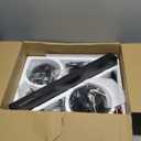 Ceiling Fans with Lights, 52 Inch Modern Ceiling Fans with Lights and Remote Control, DC Reversible Motor, Noiseless, 3CCT, Ceiling Fan for Bedroom, Living Room, Apartment Indoor/Outdoor Use (Black)