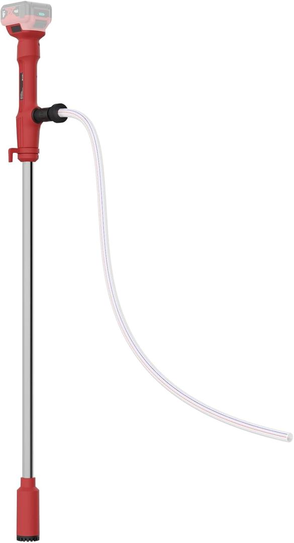 Cordless Stick Water Transfer Pump Compatible with Mwkee 18V Battery(Tool Only), 720 GPH Portable Electric Water Pump, Sump Pump, 160W Brushless Utility Water Pump for Pool, Garden, Pond and Boat (Red)