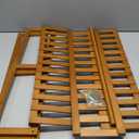 Domax Bamboo Bathroom Shelf 3-Tier Wall Mount Storage Rack Multifunctional Adjustable Layer Free Standing Over Toilet Utility Shelves Living Room Kitchen (Walnut)