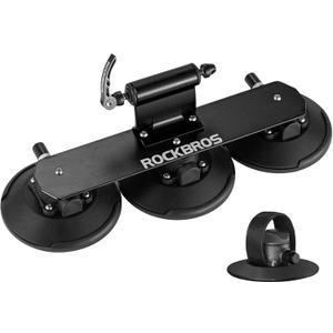 ROCKBROS Suction Bike Rack Car Roof Bike Rack Bicycle Carriers for Cars Roof Bicycle Holder Roof Mounted Quick Release Aluminium Alloy with Sucker
 18 inch x 6 inch