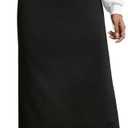 SOFIA'S CHOICE Women's Drawstring Midi Skirts High Elastic Waist Skirt (Black, S)