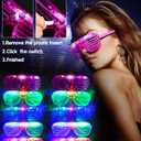 Honoson Light Up Glasses LED Cats Headband Rabbit Headband for Adults Party Favor Packs