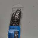 Amazer Shower Curtain Hooks, Decorative Bronze Shower Curtain Hooks,Stainless Steel Rust-Resistant Shower Hooks for Curtains-Set of 12