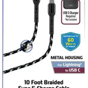 10 Foot Braided Synk & Change Cable