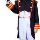 Boy's Napoleon Costume Navy Red yellow,  10-12Y