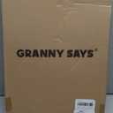 GRANNY SAYS Fabric Storage Bin with Lid, Linen Closet Organizers and Storage Baskets, Large Storage Box, Clothes Bins for Closet Organizing, Jumbo, Black, 1-Pack
