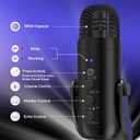 ZealSound Podcast Microphone for PC, Noise Cancellation USB Mic with Gain, Volume Adjustment & Mute Button, Monitoring & Echo, for YouTube, TikTok, Podcasting, Streaming, iPhone, iPad, Android, Mac