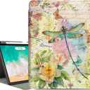 Vimorco Case for iPad Air 11 inch M4/M3/M2 (2026/2025/2024),for iPad Air 5th/4th Gen (2022/2020) 10.9 inch,for iPad Pro 11 inch 4th/3rd/2nd/1st Gen,4 Viewing Angles Cover,Pencil Holder,Dragonfly