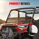 Tinted Half Windshield for Polaris Ranger XP1000/Crew 2017-2025