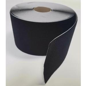 6" Black SELF-Adhesive Acrylic Hook and Loop Fastener - Loop Side ONLY - 1 Yard
