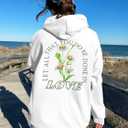 MNLYBABY Christian Hoodie Women Jesus Religious Faith Sweatshirt God Bible Verse Shirt Inspirational Pullover Tops (White, M)