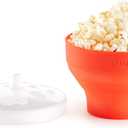 Lku Mini Microwave Popcorn Maker, 5 x 3.5in, Red
