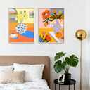 Amaieuin 6 Pack Paint by Numbers Kit for Adults Beginner,Paint by Number Adult,Easy Adult Paint by Numbers for Home Decor Gift 12x8in (Flowers)