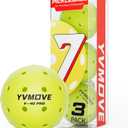 YVMOVE V40Pro Outdoor Pickleball Balls - Seamless Rotational Molding for Crack Resistance - USAPA Standard Bounce&Flight - Neon Green 40-Hole Pickleballs for Tournaments/Family Games (3-Pack/12-Pack)