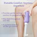 2 x PurComfy Upside Down Peri Bottle for Postpartum Care Essentials, Portable Bidet Travel for Postpartum Perineal Cleansing and Recovery, Peri Bottle for Women, Men, and New Moms, 11 oz