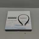 Bluetooth 5.0 Neckband Bluetooth Headphone, Sweat Resistant Noise Cancelling Stereo Headphones, and Retractable Ear Tips for Music, Conference, Videos (Black)