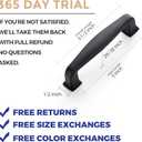 Ravinte 30 Pack Solid 3 Inch Kitchen Cabinet Handles Matte Black Cabinet Pulls Black Drawer Pulls Kitchen Hardware Handles for Cupboard Drawer