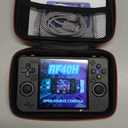 RF40H Handheld Game Console, 4.0" Retro Gaming Console Preloaded 20,000+ Classic Games, Open Source Linux System, Support WiFi Online Play, Portable Pocket Hand Held Video Game (Transparent Black)