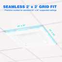 4-Way Ceiling Air Diverter 24x24 in, Vent Deflector for 2x2 Grid, 1 Pack