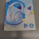 iClever BTH22 Kids Bluetooth Headphones, 60H Play Time, 74/85 dBA Safe Volume, Bluetooth 5.4, USB C, Over Ear Kids Headphones Wireless with Mic AUX Cord for iPad/Tablet/Travel, Blossom Pink