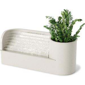 Umbra Stream Water Fountain for Tabletop Desktop - Soothing and Calming Zen for Bedroom or Office, Sand