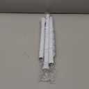 White Tension Curtain Rod for Windows 28 to 48 inch, Adjustable Expandable Pressure Spring Curtain Rod No Drilling, 7/8" Curtain Rod for Bedroom Doorway Closet Door