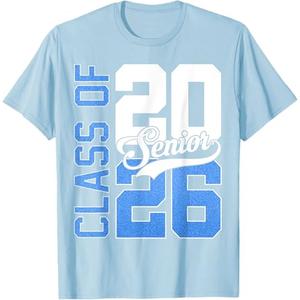 Senior 2026 Graduate Class of 2026 Graduation Men Women Kids T-Shirt, Size: Large