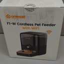 oneisall Cordless WiFi Automatic Cat Feeder, Tasty S2 Pro Rechargeable 100-Day Battery Operated Pet Feeder, 12 Cups/3L Timed Cat Food Dispenser for Large Kibble, Smart App Control (Black)