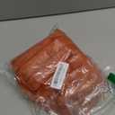 decorUhome Faux Fur Spring Throw Pillow Covers 12x20 Set of 2, Decorative Soft Plush Striped Lumbar Neutral Couch Pillow Covers with Velvet Back for Sofa, Bed, Living Room Home, Rust