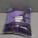 Dog Coat Winter Warm Dog Jackets for Large Dogs Reflective Snowsuit with Harness Fleece Dogs Snow Jacket Waterproof Pet Clothes for Cold Weather (Purple)