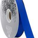 McGinley Mills 7/8" W Acetate Satin Ribbon, Royal Blue, 100 Yard Spool