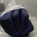 Outdoor Chair Cushions for Patio Furniture, 18.5X16X2 Patio Chair Cushions Set of 4, Waterproof Square Outdoor Seat Cushions with Non-Slip Bottom & Ties, Fade Resistant Chair Pads, Navy