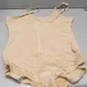 Nebility Shapewear Bodysuit Waist Trainer Open Bust Bodysuits for Women Tummy Control Criss-Cross Body Shaper (3X-Large, Beige)