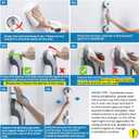 LEVERLOC 2 Pack Shower Grab Bars for Bathtubs and Showers, Easy to Install Suction Shower Handles for Bathroom Removable Handrails for Seniors Elderly Heavy Duty Safety Grip Waterproof Drill Free Gray