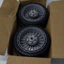 (4 Pack) Lawn Mower Wheels Kit Compatible with Honda HRR216 HRS216 HRT216 Walk Behind Lawn Mower - 2 Rear Wheels Replaces 42710-VE2-M02ZE + 2 Front Wheels Replace for 44710-VL0-L02ZB