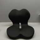 Seat Cushion for Truck Driver | Office Chair Seat Cushions for Office Chair with L-Shaped Ergonomic Design | Memory Foam Chair Cushion for Long Sitting Office Worker (Dark Gray)