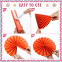 2 x Pajean 62 Pcs Retro Groovy Classroom Bulletin Board Decorations Inspirational Posters with 3D Paper Fans Groovy Cutouts Motivational Bulletin Board Set for Back to School Classroom Home Decorations