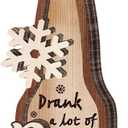 Beer Ornaments 2025, 2 Layers Wooden Christmas Tree Ornaments, for Beer Drinkers, Beer Christmas Ornament for Christmas Tree Decorations, Beer Lovers Gifts for Men Women