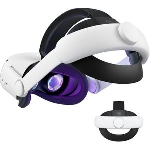 KIWI design K2 Comfort Head Strap Accessories Compatible with Oculus/Meta Quest 2, Elite Strap Replacement for Enhanced Support of VR Headset, NOT for Meta Quest 3/3S