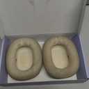 Laselan Upgraded Silicone Ear Cushions for AirPods Max Headphones 2024, Mesh Fabric Covered Ear Pads with Silicone & Memory Foam and Magnet (Starlight)