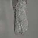 Jishi Christmas Garland 20 FT Crystal Diamond Ice Wire Clear Bead Garland for Christmas Tree Decorations Indoor Winter Wonderland Home Decor for Living Room Bedroom Fireplace Mantle Mantel, Wreath DIY