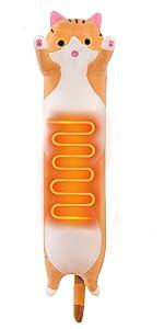 Menstrual Pain Relief, Portable Electric Heat Pads USB Powered, Cute Stuff Stuffed Animals Funny Gifts for Women Teen Girls Kids Cat Lovers Birthday Easter Christmas