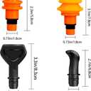 Massage Gun Heads, Replaceable Massager Gun Attachment 9 Different Muscle Massager Heads for 18-19mm Deep Tissue Percussion Massage Head s