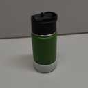 koodee 12 oz Water Bottle Stainless Steel Vacuum Insulated Wide Mouth Water Flask with Leakproof Spout Lid, Reusable Metal Water Bottle for Boys BPA Free(Grass Green)