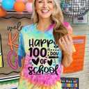 100 Days of School Shirt for Women Teacher T Shirts Back to School Inspirational Tee Tops (XL)