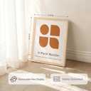 Abtgt Solid Wood 16x20 Frames, Gallery Wall Frame Set of 4, Natural | Display 11x14 with Mat or 16x20 without Mat, Wall Horizontal or Vertical Display, Woodgrain Finish