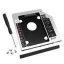 Suiwotin 1pc 9.5mm SATA Hard Drive Caddy, 2nd HDD Caddy Hard Drive Caddy Adapter Case, Universal Compatible with 2.5" SATA Hard Drive