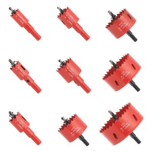 Bi-Metal Hole Saw Kit - 9 Pcs General Purpose Hole Saw Drill Bits, Sizes 3/4" to 3", HSS Hole Cutter with Arbor & Pilot Bit - Ideal for Wood, Plywood, Cornhole, Ceiling, and Drywall