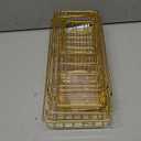 Liuoud 5 Pack Shower Caddy Organizer Rack Shelf for Inside Shower, Self Adhesive Wall Storage Basket Rustproof Stainless Steel Shampoo Holder Bathroom Accessory Decor Set, Gold