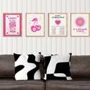 KEUSPI Black and White Throw Pillow Cover 24x24 Modern Abstract Neutral Art Pillow Cover Set of 2, Black White Abstarct Pillow Case Decor for Home Living Room Couch